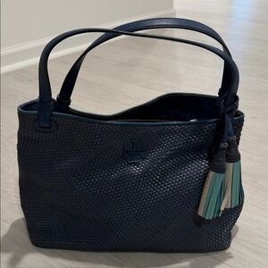 Tory Burch woven leather shoulder Bag